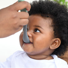 Load image into Gallery viewer, Beaba 1st Stage Silicone Spoons 4 Pack - Mineral Grey/Sage Green