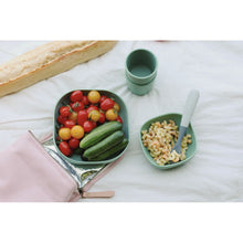 Load image into Gallery viewer, Beaba 1st Stage Silicone Spoons 4 Pack - Mineral Grey/Sage Green