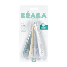Load image into Gallery viewer, Beaba 1st Stage Silicone Spoons 4 Pack