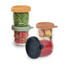 Load image into Gallery viewer, Beaba Glass Jars 250ml - 4 Pack