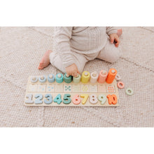 Load image into Gallery viewer, Bubble Wooden Numbers & Blocks Counting Set