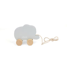 Load image into Gallery viewer, Bubble Wooden Elephant Pull Along Toy