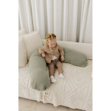 Load image into Gallery viewer, Theraline Muslin Maternity & Nursing Pillow - Sage