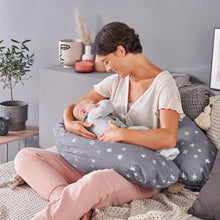 Load image into Gallery viewer, Theraline Muslin Maternity & Nursing Pillow - Light Grey