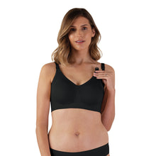 Load image into Gallery viewer, Bravado Designs Body Silk Seamless Nursing Bra - Sustainable - Black