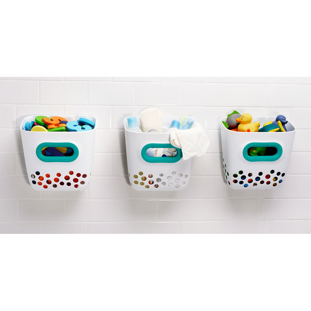 OXO Tot Bath Toy Bin Teal BloomConnect NZ
