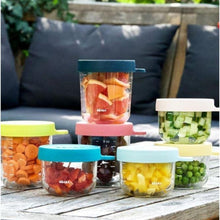 Load image into Gallery viewer, Beaba Glass 150ml Conservation Jar - Light Blue (3)