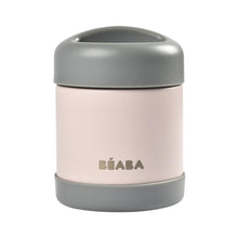 Load image into Gallery viewer, Beaba Stainless Steel Food Container 300ml - Dark Mist / Light Pink