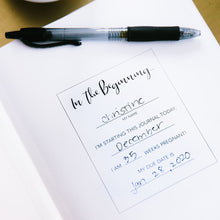 Load image into Gallery viewer, Pearhead Linen Pregnancy Journal