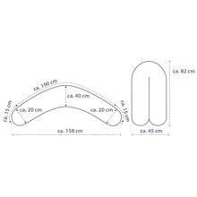 Load image into Gallery viewer, Theraline The Original Maternity and Nursing Pillow - Misty Blue Fine Knit