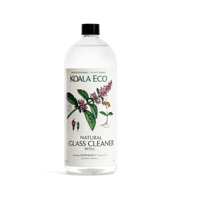 Koala Eco Natural Glass Cleaner Peppermint Essential Oil - 1L Refill