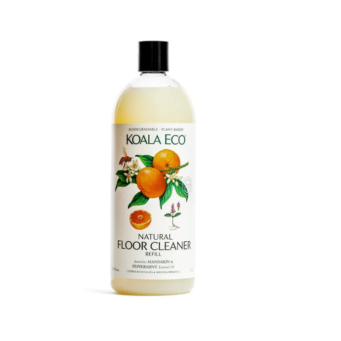 Koala Eco Natural Floor Cleaner Mandarin & Peppermint Essential Oil - 1L Refill