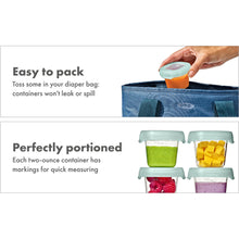 Load image into Gallery viewer, OXO Tot Baby Blocks Freezer Storage Containers 60ml - Opal
