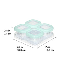 Load image into Gallery viewer, OXO Tot Baby Blocks Freezer Storage Containers 180ml - Opal
