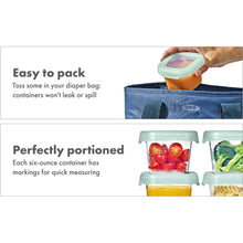 Load image into Gallery viewer, OXO Tot Baby Blocks Freezer Storage Containers 180ml - Opal
