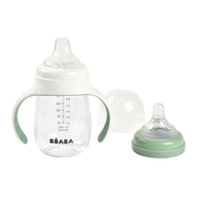 Load image into Gallery viewer, Beaba 2 in 1 Bottle to Sippy Learning Cup 210ml - Sage Green
