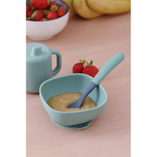 Load image into Gallery viewer, Beaba 1st Stage Silicone Spoons 4 Pack - Mineral Grey/Sage Green
