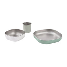 Load image into Gallery viewer, Beaba Stainless Steel Meal Set - Sage Green
