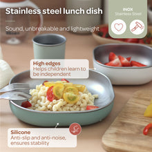 Load image into Gallery viewer, Beaba Stainless Steel Meal Set - Sage Green
