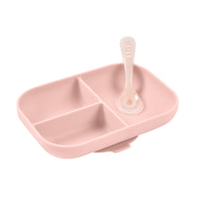 Load image into Gallery viewer, Beaba Silicone Suction Divided Plate &amp; Spoon
