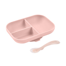 Load image into Gallery viewer, Beaba Silicone Suction Divided Plate &amp; Spoon
