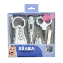 Load image into Gallery viewer, Beaba Baby Grooming Set (9 accessories) + Hanging Toiletry Pouch - Blue
