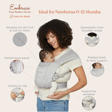 Load image into Gallery viewer, Ergobaby Embrace Soft Air Mesh Newborn Baby Carrier
