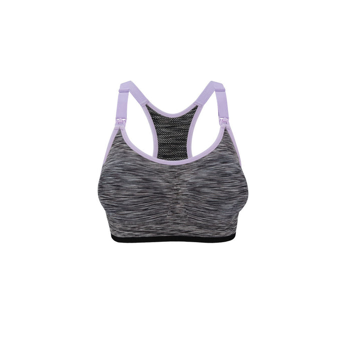 Bravado Designs Body Silk Seamless Rhythm Nursing Bra - Black Spacedye S