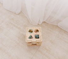 Load image into Gallery viewer, Bubble Wooden Shape Sorting Cube
