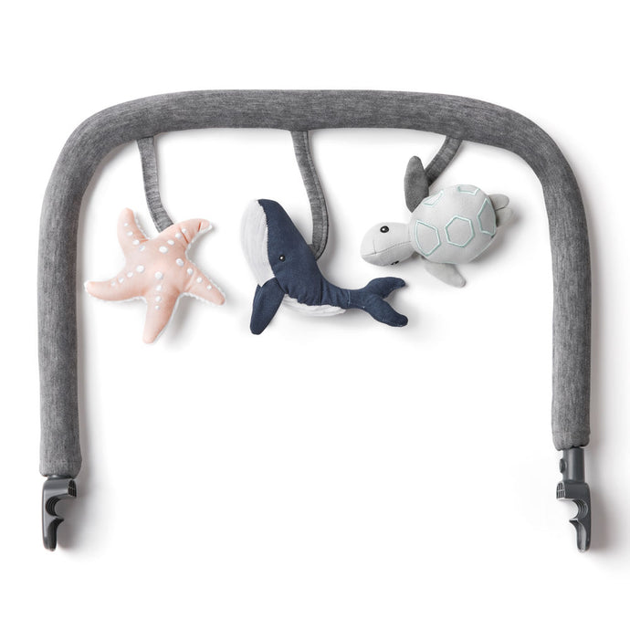 Ergobaby Evolve 3 in 1 Bouncer Ocean Wonder Toy Bar - Charcoal Grey