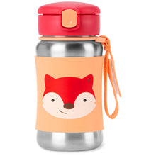 Load image into Gallery viewer, Skip Hop Zoo Stainless Steel Straw Bottle
