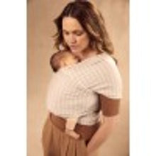 Load image into Gallery viewer, Ergobaby Aura Sustainably Sourced Knit Baby Wrap - Grey Stripes

