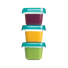 Load image into Gallery viewer, OXO Tot 3Pc Baby Blocks Freezer Storage Containers (2oz)- Teal
