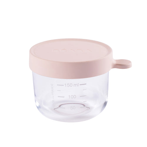 Beaba Glass 150ml Conservation Jar - Pink