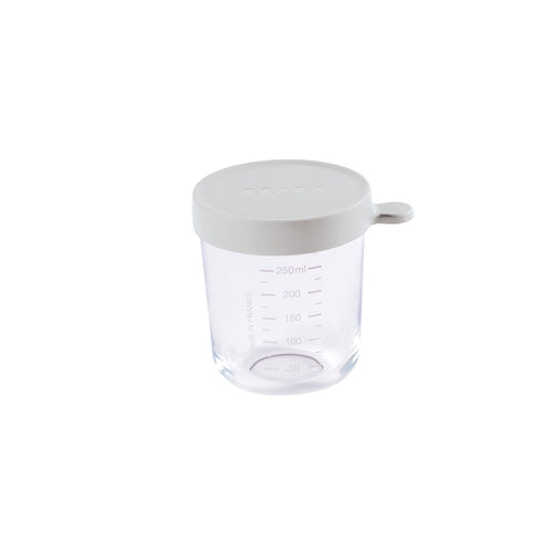 Beaba Glass 250ml Conservation Jar - Grey