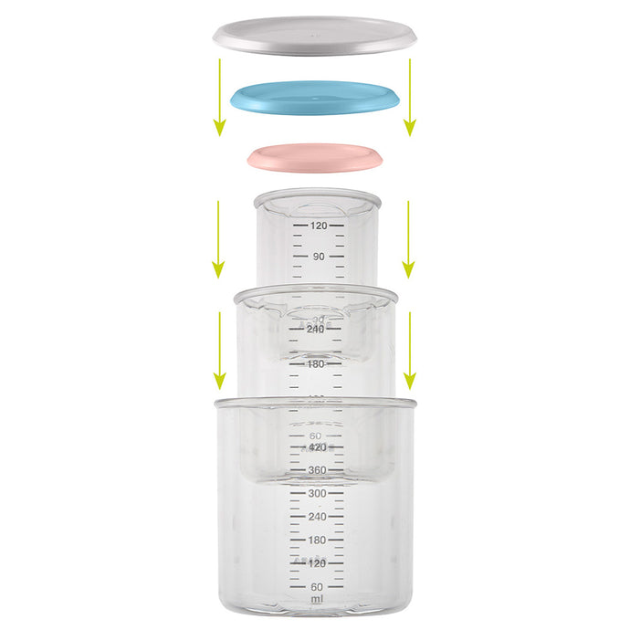 Beaba Set of 3 Tritan Portions Food Jars