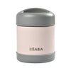 Beaba Stainless Steel Food Container 300ml - Dark Mist / Light Pink