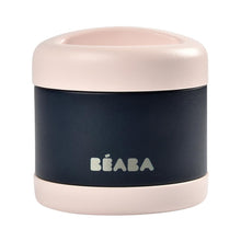 Load image into Gallery viewer, Beaba Stainless Steel Food Container 500ml - Light Pink / Night Blue
