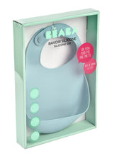 Load image into Gallery viewer, Beaba Silicone Bib - Airy Green
