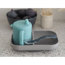 Load image into Gallery viewer, Beaba Silicone Learning Set - Blue/Grey
