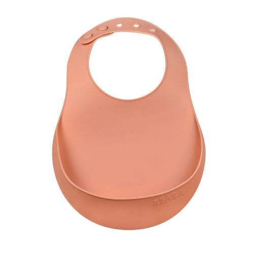 Beaba Silicone Bib - Terracotta