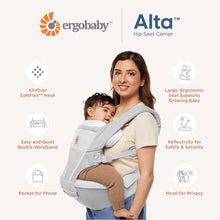 Load image into Gallery viewer, Ergobaby Alta Hip Seat Baby Carrier - Pearl Grey
