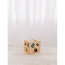 Load image into Gallery viewer, Bubble Wooden Shape Sorting Cube
