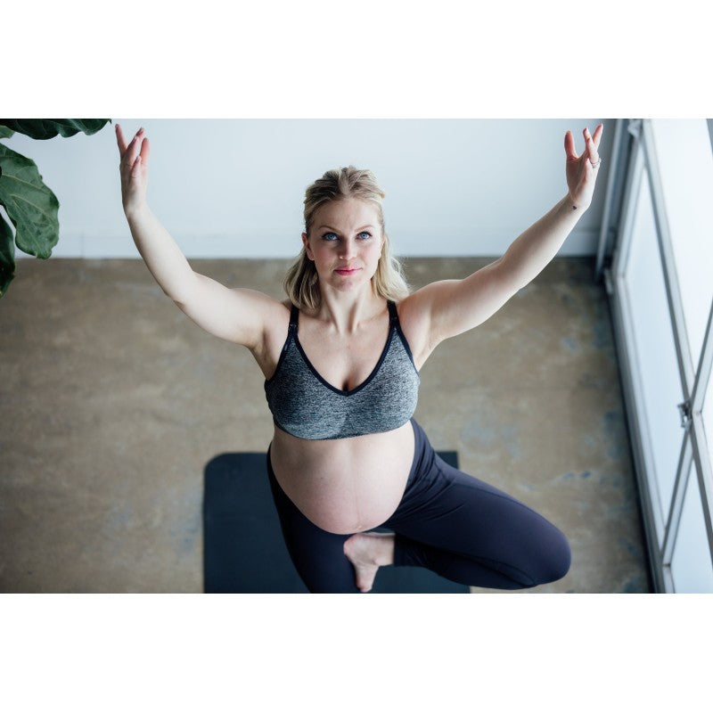 Bravado Designs Body Silk Seamless Yoga Nursing Bra - Charcoal Heather –  Bloom-Connect NZ