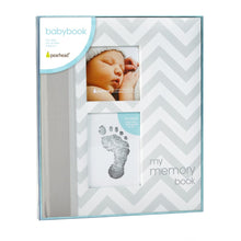 Load image into Gallery viewer, Babybook - Chevron Grey (2)
