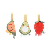 Load image into Gallery viewer, Pearhead Stroller Toy Set of 3 - Fruit
