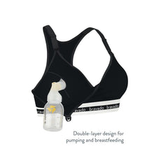 Load image into Gallery viewer, Bravado Designs Original Pumping And Nursing Bra - Sustainable - Black
