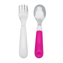 Load image into Gallery viewer, OXO Tot On the Go Fork And Spoon Set
