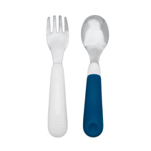 Load image into Gallery viewer, OXO Tot On the Go Fork And Spoon Set
